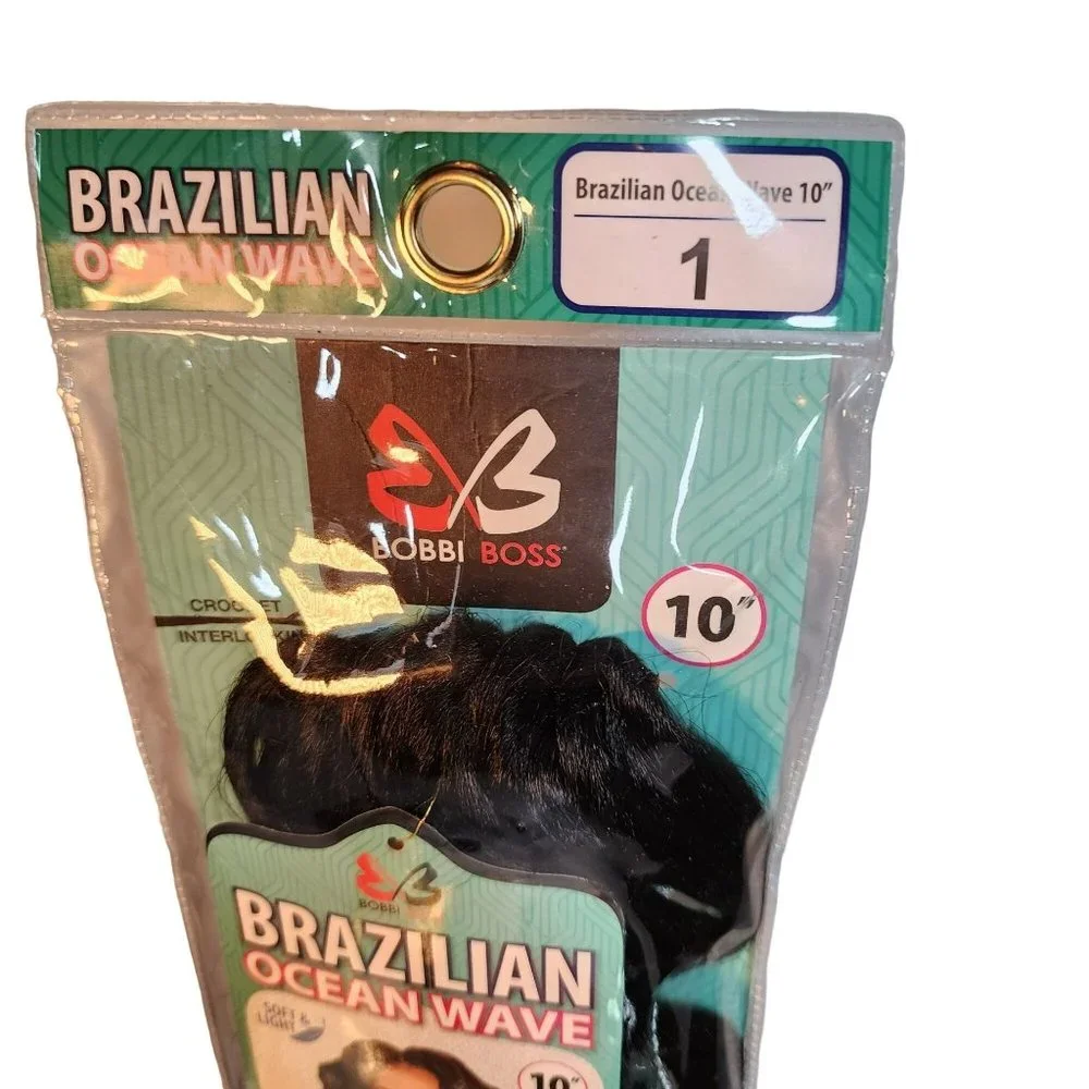 Bobbi Boss Brazilian Ocean Wave Black‎ Crochet Braid 3 Pack Deal